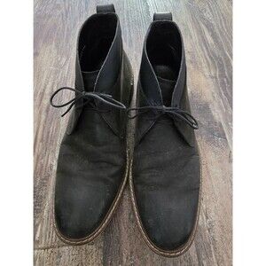 Men's COLE HAAN 'Colton' Black Leather Chukka Boots Size US 10.5 - M